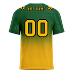 Custom Green Yellow Fade Fashion Yellow Personalized Authentic Football Jersey FBJ02-bc0f0cd