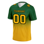 Custom Green Yellow Fade Fashion Yellow Personalized Authentic Football Jersey FBJ02-bc0f0cd