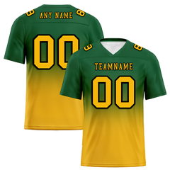 Custom Green Yellow Fade Fashion Yellow Personalized Authentic Football Jersey FBJ02-bc0f0cd