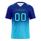 Custom Blue Aqua Fade Fashion Aqua Personalized Authentic Football Jersey FBJ02-bc0f0ce