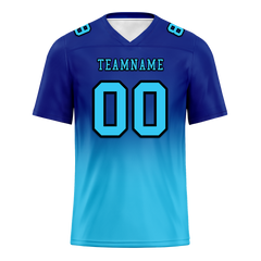 Custom Blue Aqua Fade Fashion Aqua Personalized Authentic Football Jersey FBJ02-bc0f0ce