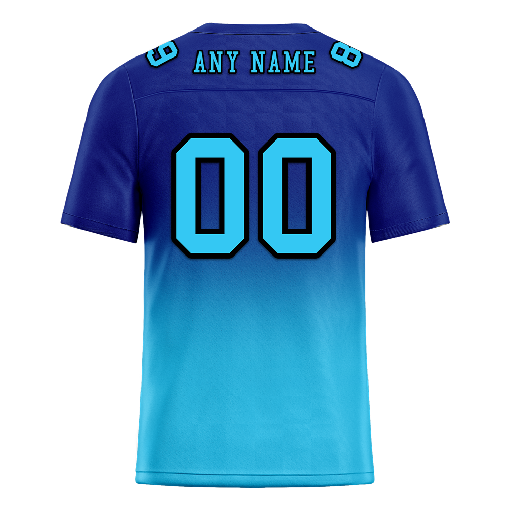 Custom Blue Aqua Fade Fashion Aqua Personalized Authentic Football Jersey FBJ02-bc0f0ce