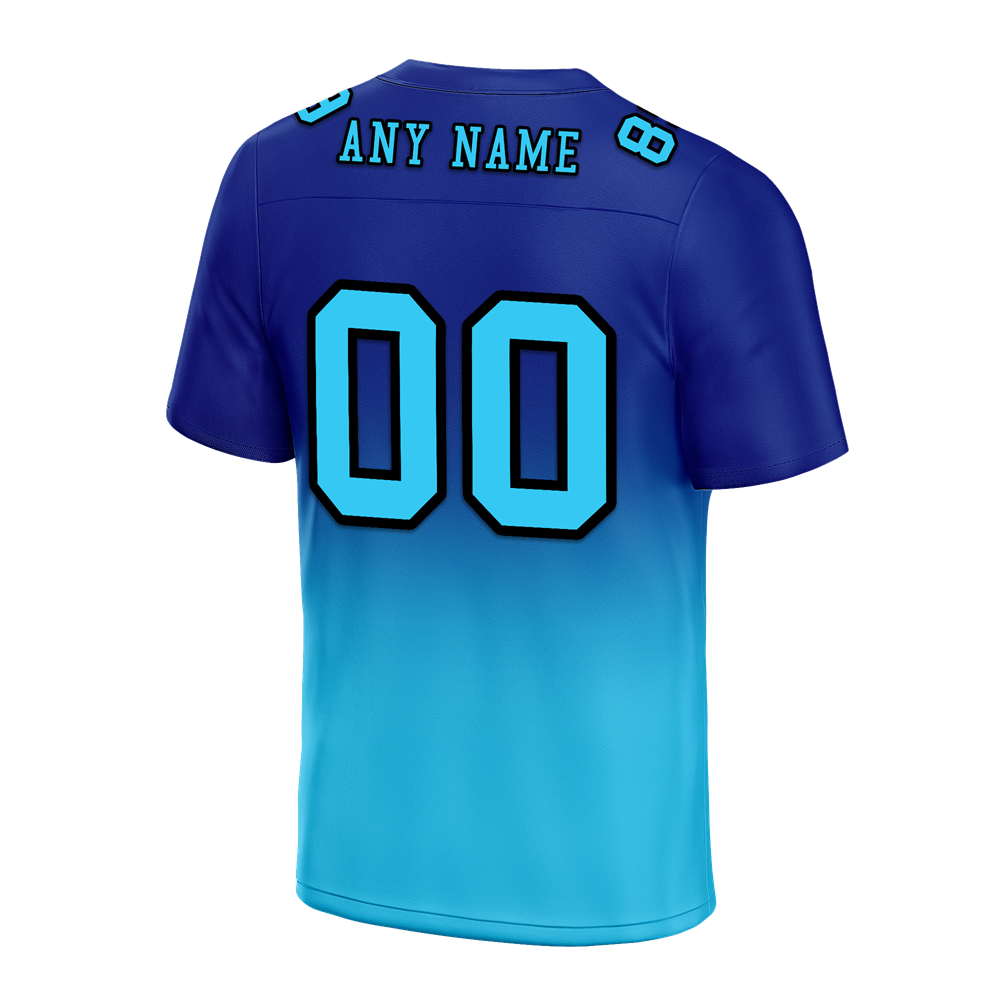 Custom Blue Aqua Fade Fashion Aqua Personalized Authentic Football Jersey FBJ02-bc0f0ce