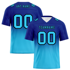 Custom Blue Aqua Fade Fashion Aqua Personalized Authentic Football Jersey FBJ02-bc0f0ce