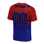 Custom Brown Blue Fade Fashion Blue Personalized Authentic Football Jersey FBJ02-bc0f0cf