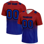 Custom Brown Blue Fade Fashion Blue Personalized Authentic Football Jersey FBJ02-bc0f0cf