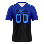 Custom Blue Black Fade Fashion Blue Personalized Authentic Football Jersey FBJ02-bc0f0c7