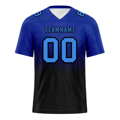 Custom Blue Black Fade Fashion Blue Personalized Authentic Football Jersey FBJ02-bc0f0c7