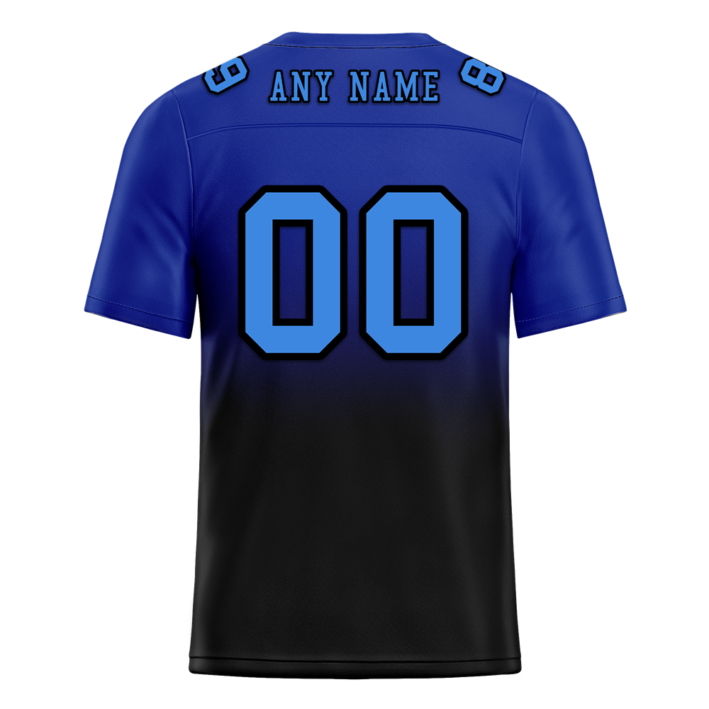 Custom Blue Black Fade Fashion Blue Personalized Authentic Football Jersey FBJ02-bc0f0c7