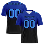 Custom Blue Black Fade Fashion Blue Personalized Authentic Football Jersey FBJ02-bc0f0c7
