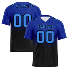 Custom Blue Black Fade Fashion Blue Personalized Authentic Football Jersey FBJ02-bc0f0c7