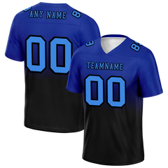 Custom Blue Black Fade Fashion Blue Personalized Authentic Football Jersey FBJ02-bc0f0c7