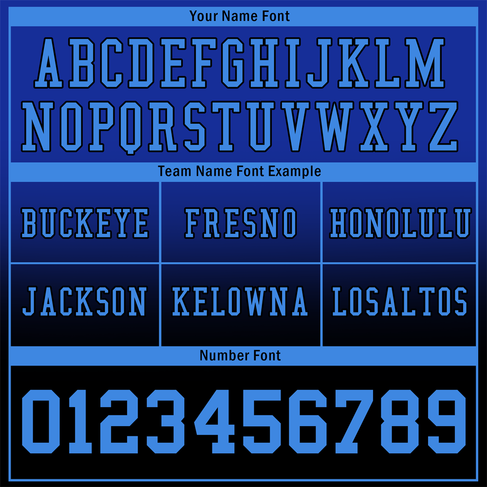 Custom Blue Black Fade Fashion Blue Personalized Authentic Football Jersey FBJ02-bc0f0c7