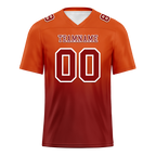 Custom Orange Brown Fade Fashion Brown Personalized Authentic Football Jersey FBJ02-bc0f0c8