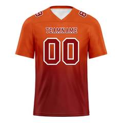 Custom Orange Brown Fade Fashion Brown Personalized Authentic Football Jersey FBJ02-bc0f0c8