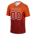 Custom Orange Brown Fade Fashion Brown Personalized Authentic Football Jersey FBJ02-bc0f0c8