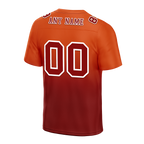 Custom Orange Brown Fade Fashion Brown Personalized Authentic Football Jersey FBJ02-bc0f0c8