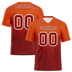 Custom Orange Brown Fade Fashion Brown Personalized Authentic Football Jersey FBJ02-bc0f0c8