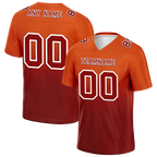 Custom Orange Brown Fade Fashion Brown Personalized Authentic Football Jersey FBJ02-bc0f0c8