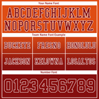Custom Orange Brown Fade Fashion Brown Personalized Authentic Football Jersey FBJ02-bc0f0c8