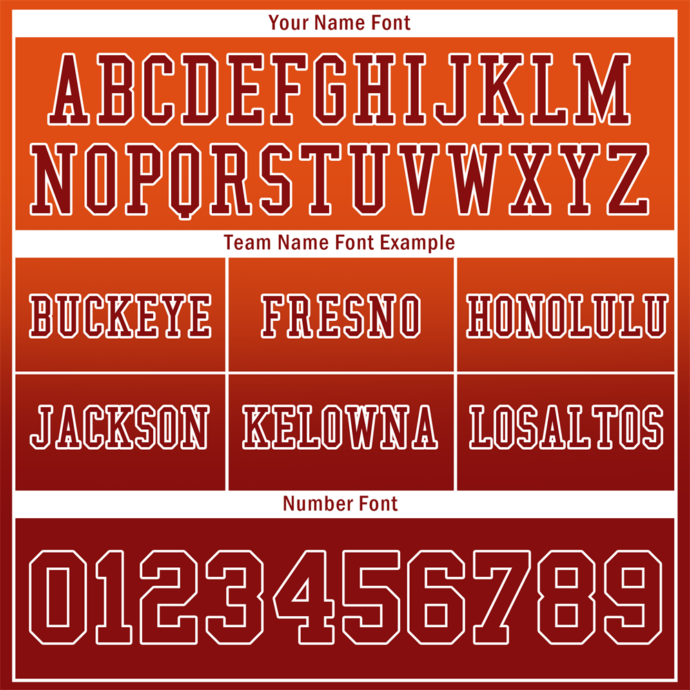Custom Orange Brown Fade Fashion Brown Personalized Authentic Football Jersey FBJ02-bc0f0c8