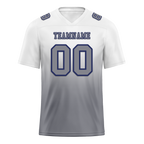 Custom White Grey Fade Fashion Grey Personalized Authentic Football Jersey FBJ02-bc0f0c9