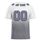 Custom White Grey Fade Fashion Grey Personalized Authentic Football Jersey FBJ02-bc0f0c9