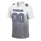 Custom White Grey Fade Fashion Grey Personalized Authentic Football Jersey FBJ02-bc0f0c9