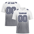 Custom White Grey Fade Fashion Grey Personalized Authentic Football Jersey FBJ02-bc0f0c9
