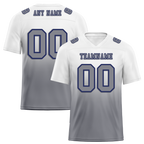 Custom White Grey Fade Fashion Grey Personalized Authentic Football Jersey FBJ02-bc0f0c9