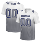 Custom White Grey Fade Fashion Grey Personalized Authentic Football Jersey FBJ02-bc0f0c9