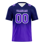 Custom Black Purple Fade Fashion Purple Personalized Authentic Football Jersey FBJ02-bc0f0d0