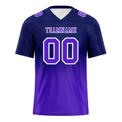 Custom Black Purple Fade Fashion Purple Personalized Authentic Football Jersey FBJ02-bc0f0d0