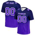 Custom Black Purple Fade Fashion Purple Personalized Authentic Football Jersey FBJ02-bc0f0d0