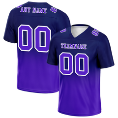 Custom Black Purple Fade Fashion Purple Personalized Authentic Football Jersey FBJ02-bc0f0d0