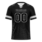 Custom Black Sleeve Stripes Black Personalized Authentic Football Jersey FBJ02-bc0f0dc