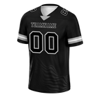 Custom Black Sleeve Stripes Black Personalized Authentic Football Jersey FBJ02-bc0f0dc