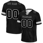 Custom Black Sleeve Stripes Black Personalized Authentic Football Jersey FBJ02-bc0f0dc