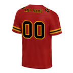 Custom Red Sleeve Stripes Black Personalized Authentic Football Jersey FBJ02-bc0f0dd