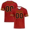Custom Red Sleeve Stripes Black Personalized Authentic Football Jersey FBJ02-bc0f0dd