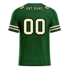 Custom Green Sleeve Stripes Yellow Personalized Authentic Football Jersey FBJ02-bc0f0de