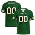 Custom Green Sleeve Stripes Yellow Personalized Authentic Football Jersey FBJ02-bc0f0de