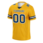 Custom Yellow Sleeve Stripes Black Personalized Authentic Football Jersey FBJ02-bc0f0d7