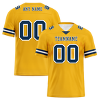 Custom Yellow Sleeve Stripes Black Personalized Authentic Football Jersey FBJ02-bc0f0d7