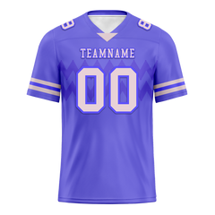 Custom Purple Sleeve Stripes Grey Personalized Authentic Football Jersey FBJ02-bc0f0d8