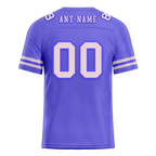 Custom Purple Sleeve Stripes Grey Personalized Authentic Football Jersey FBJ02-bc0f0d8