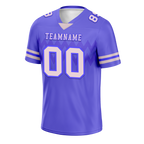 Custom Purple Sleeve Stripes Grey Personalized Authentic Football Jersey FBJ02-bc0f0d8