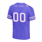 Custom Purple Sleeve Stripes Grey Personalized Authentic Football Jersey FBJ02-bc0f0d8