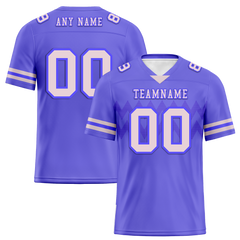 Custom Purple Sleeve Stripes Grey Personalized Authentic Football Jersey FBJ02-bc0f0d8