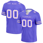 Custom Purple Sleeve Stripes Grey Personalized Authentic Football Jersey FBJ02-bc0f0d8